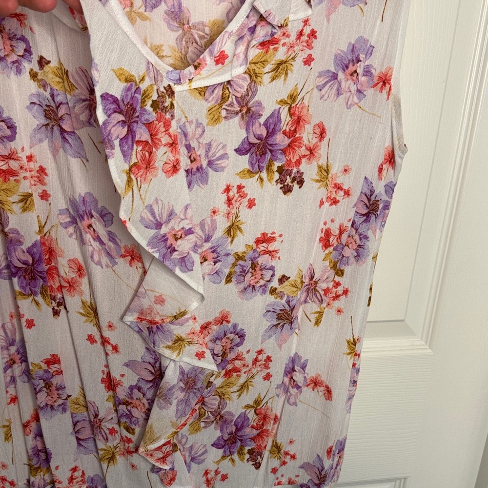 NWOT Culture Code Floral Sleeveless Blouse - Multicolor - Picture 7 of 8